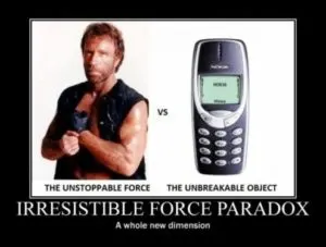 Nokia 3310 meme: Chuck Norris vs. Nokia 