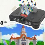 Classic Nintendo N64 console collage