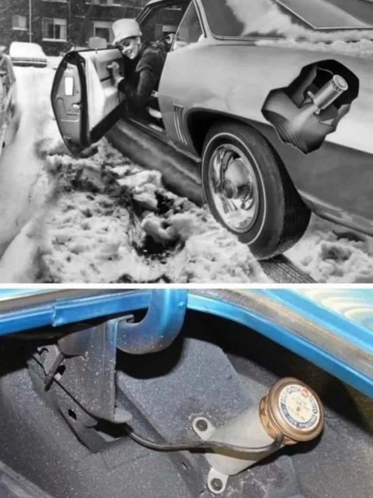 Liquid tire chain spray system on classic Chevrolet