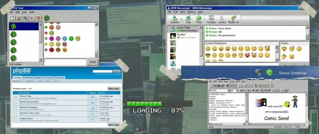icq, phbb forum, design