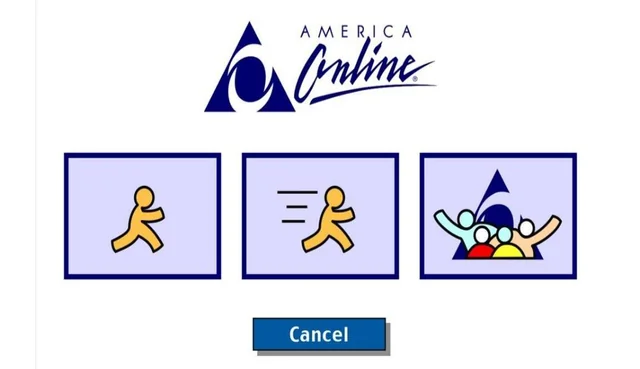 The Rise and Fall of AOL: How It Ruled the Early Web 1 screenshot of America Online (AOL) dial-up connection phases