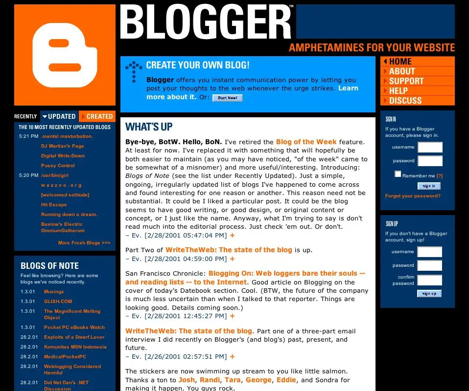 Official Blogger blog - 2006